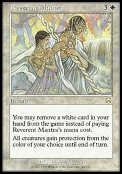 Reverent Mantra - Light Play MTG Mercadian Masques - Image 1