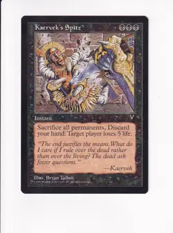 1996 MAGIC THE GATHERING MTG VISIONS KAERVEK'S SPITE (#2) (PH) - Image 1