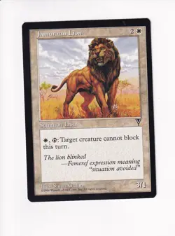 1996 MAGIC THE GATHERING MTG VISIONS JAMURAAN LION (#1) (PH) - Image 1