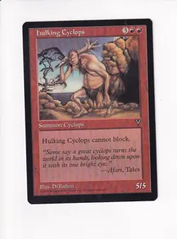 1996 MAGIC THE GATHERING MTG VISIONS HULKING CYCLOPS (PH) - Image 1