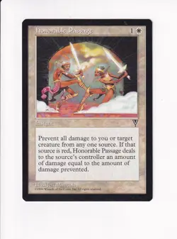 1996 MAGIC THE GATHERING MTG VISIONS HONORABLE PASSAGE (PH) - Image 1