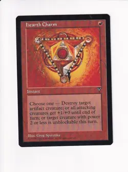 1996 MAGIC THE GATHERING MTG VISIONS HEARTH CHARM (PH) - Image 1