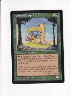 1996 MAGIC THE GATHERING MTG VISIONS GIANT CATERPILLAR (#3) (PH) - Image 1