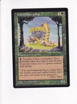 1996 MAGIC THE GATHERING MTG VISIONS GIANT CATERPILLAR (#1) (PH) - Image 1