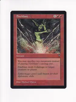 1996 MAGIC THE GATHERING MTG VISIONS FIREBLAST (#1) (PH) - Image 1