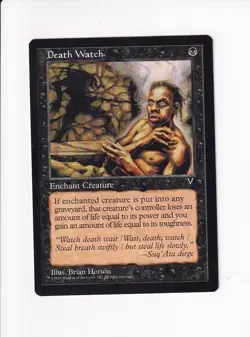 1996 MAGIC THE GATHERING MTG VISIONS DEATH WATCH (PH) - Image 1