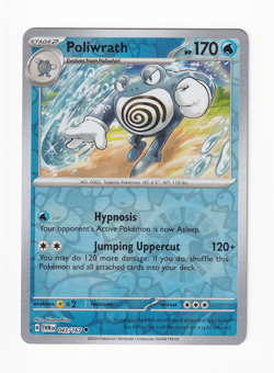Poliwrath 043/167 Twilight Masquerade 2024 Reverse Holo Pokemon Near Mint NM - Image 1