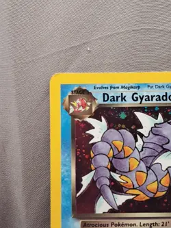 Pokemon 1999-2000 Dark Gyarados Prerelease Team Rocket Set Holo #8/82 creased - Image 5