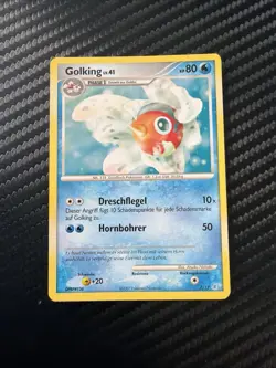 Pokemon Seaking Lv 41 Manaphy Trainer Kit 7/12 Golking Pokemon Deck - Image 1