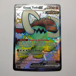 Great Tusk ex Shiny Rare Black Star Promo Holo 072 Pokemon Paldean Fates MINT - Image 1