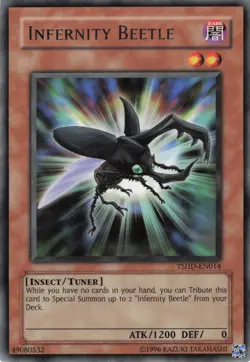 Yugioh Infernity Beetle TSHD-EN014 Rare LP - Image 1