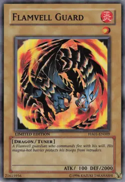 Yugioh Flamvell Guard HA01-EN009 Super Rare LP - Image 1