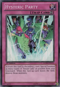 Yugioh Hysteric Party LCJW-EN112 Super Rare 1st Edition LP - Image 1