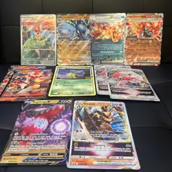 Pokemon Jumbo Cards Lot (Charizard EX, Victini, Lucario EX) - Image 1