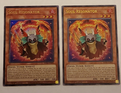 Yu-Gi-Oh Soul Resonator Ultra Rare 1st edition 2 Card lot SDCK-EN001 - Image 1