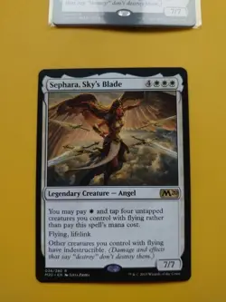 Sephara, Sky's Blade. ANgel Core Set 2020. M20. Magic the Gathering Card. - Image 1