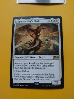 Sephara, Sky's Blade. ANgel Core Set 2020. M20. Magic the Gathering Card. - Image 2