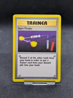 Item Finder 74/102 Rare Base Set Pokemon Card WOTC Played - Image 1