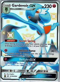 Gardevoir GX SV75/SV94 Hidden Fates: Shiny Vault - Pokemon Card - NM - Image 1