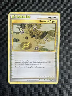 Ruins of Alph 76/90 HGSS Undaunted Pokemon Card LP - Image 1