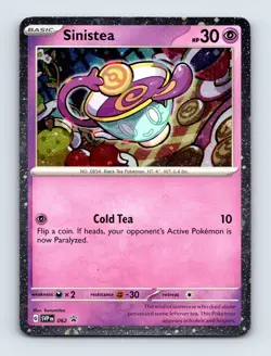 Sinistea (Cosmos Holo) 062 SV: Scarlet & Violet Promo Cards NM/LP - Image 1
