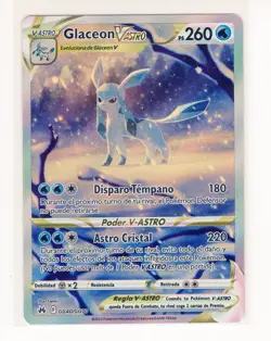 ~ESP~ SPANISH Glaceon VAstro GG40 Crown Zenith Pokemon Card (TLB) - Image 1