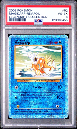 PSA 4 2002 Pokemon Legendary Collection Magikarp 52/110 Reverse Holo Foil - Image 1