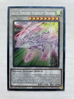 Yu-Gi-Oh! Accel Synchro Stardust Dragon COLLECTOR'S RARE MAZE-EN019 - Image 1