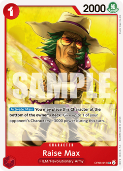 One Piece Card Game ! Raise Max OP06-016 UC - Image 1