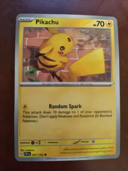 Mint Condition Pokemon Card Pikachu HP 70 Random Spark - Image 2