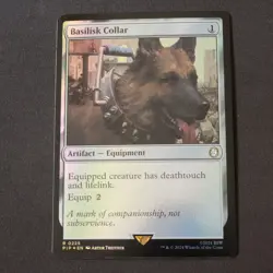 Basilisk Collar 225 MTG Fallout (PIP) Rare NM - Image 1