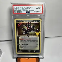 GRENINJA #144 PSA 8• 2021 Celebrations ETB Gold Star Promo Mint Pokemon - Image 1