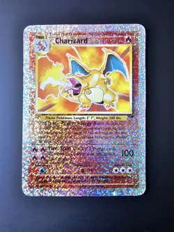 Pokemon 2002 LEGENDARY COLLECTION REVERSE FOIL CHARIZARD JUMBO S1/S4 TOPPER - Image 1