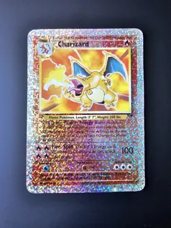 Pokemon 2002 LEGENDARY COLLECTION REVERSE FOIL CHARIZARD JUMBO S1/S4 TOPPER - Image 2