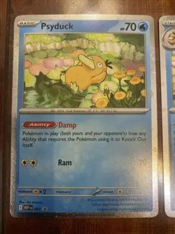 Pokemon Psyduck & Golduck Mega Evolution Black Star Promo Holo Lot of 2! NM/M - Image 2