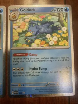 Pokemon Psyduck & Golduck Mega Evolution Black Star Promo Holo Lot of 2! NM/M - Image 3