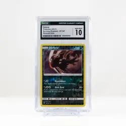 Pokemon Darkrai Reverse Holo #87 Burning Shadows 2017 - CGC 10 GEM MIN - Image 2