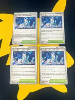 4x Area Zero Underdepths 094/131 x4 - NM Prismatic Evolutions Pokemon Playset - Image 1