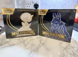 Pokemon TCG Mega Evolutions ETB Lucario And Gardevoir English Sealed - Image 1