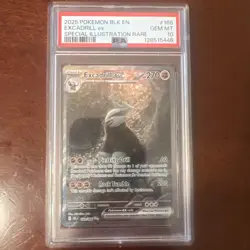 2025 POKEMON BLK EN-BLACK BOLT SPECIAL ILLUSTRATION RARE EXCADRILL EX PSA 10 - Image 1