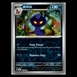 Arbok 101/162 Reverse Holo - Temporal Forces Pokemon Card - Image 1