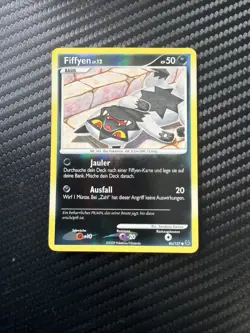 Pokemon TCG Poochyena Platinum 86/127 Reverse Holo Fiffyen Lv 12 Pokemon Card - Image 1
