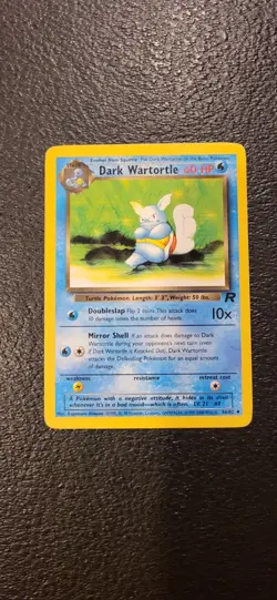 Pokemon TCG: Dark Wartortle Team Rocket #46/82 Uncommon Card VTG WOTC LP - Image 1