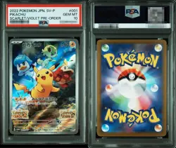 PSA 10 Pikachu Scarlet & Violet 001/SV-P Holo Promo Pokemon Card Japanese TCG - Image 1