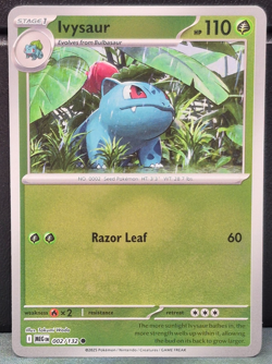 Ivysaur 002/132 Reverse Holo Mega Evolution Pokemon TCG Near Mint Card Game NM - Image 1