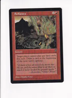 1996 MAGIC THE GATHERING MTG VISIONS SOLFATARA (PH) - Image 1