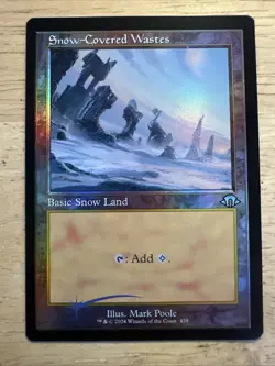 FOIL - MTG Snow-Covered Wastes (Retro Frame) #439 - Modern Horizons 3 - Image 1