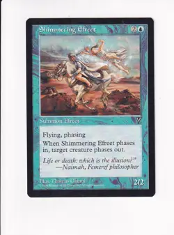 1996 MAGIC THE GATHERING MTG VISIONS SHIMMERING EFREET (#2) (PH) - Image 1