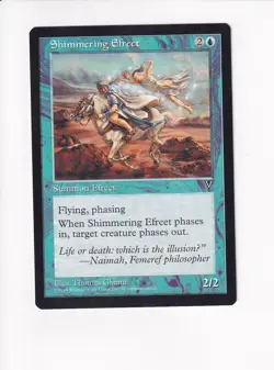 1996 MAGIC THE GATHERING MTG VISIONS SHIMMERING EFREET (#1) (PH) - Image 1