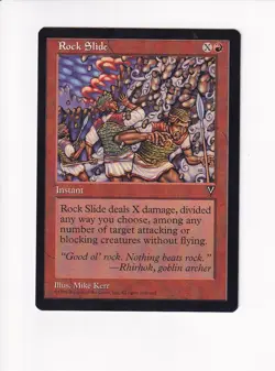 1996 MAGIC THE GATHERING MTG VISIONS ROCK SLIDE (PH) - Image 1